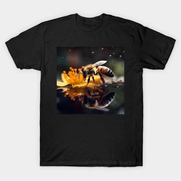 Animal Bee is flying around T-Shirt by FantasyDesignArts